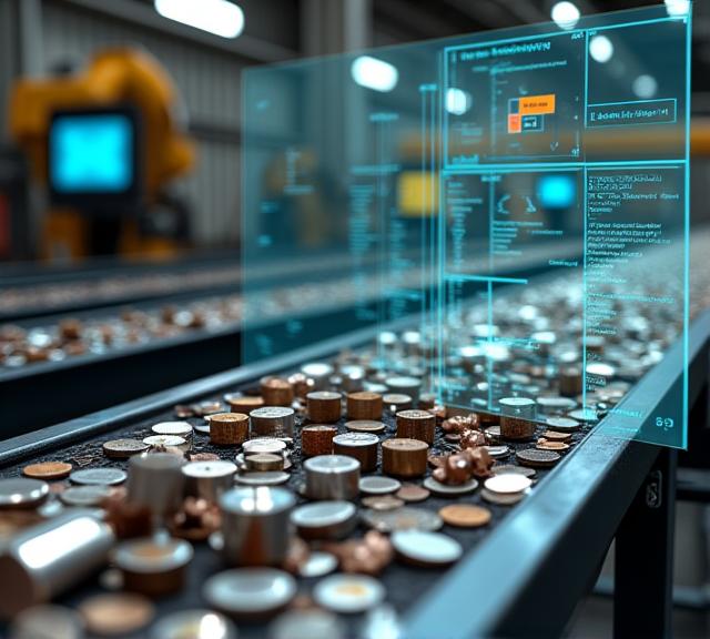 KI-gestützte Schrottklassifizierung und Materialanalyse für Stahlrecycling